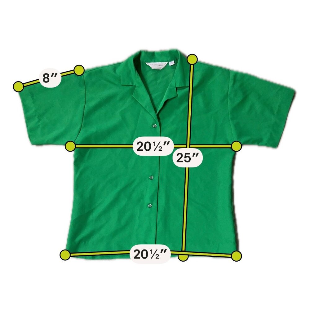 Vintage Suit Set Blazer Top Pants 3 Piece Green Size 12 Donovan Galvani USA 80s - Picture 9 of 10